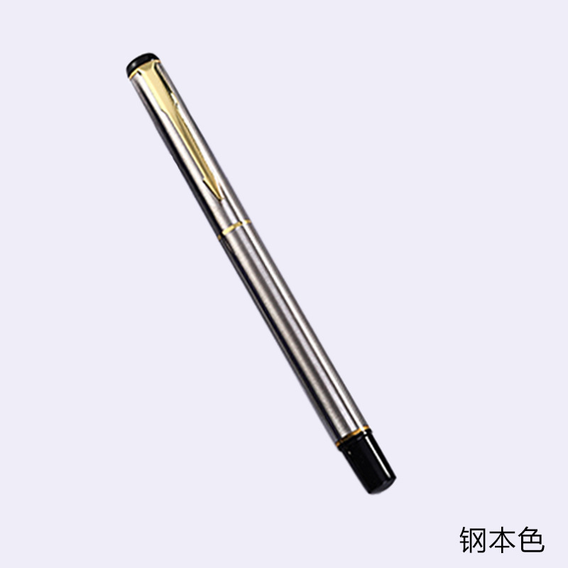 Bolígrafo de metal oficina de negocios pluma de gel Logotipo de letras en stock negocio publicidad regalo pluma firma pluma