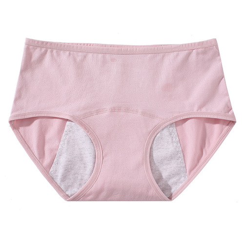 Menstrual period underwear for women during menstrual period, leak-proof auntie pants, hygienic pure cotton underwear, summer thin, breathable, mid-waist style