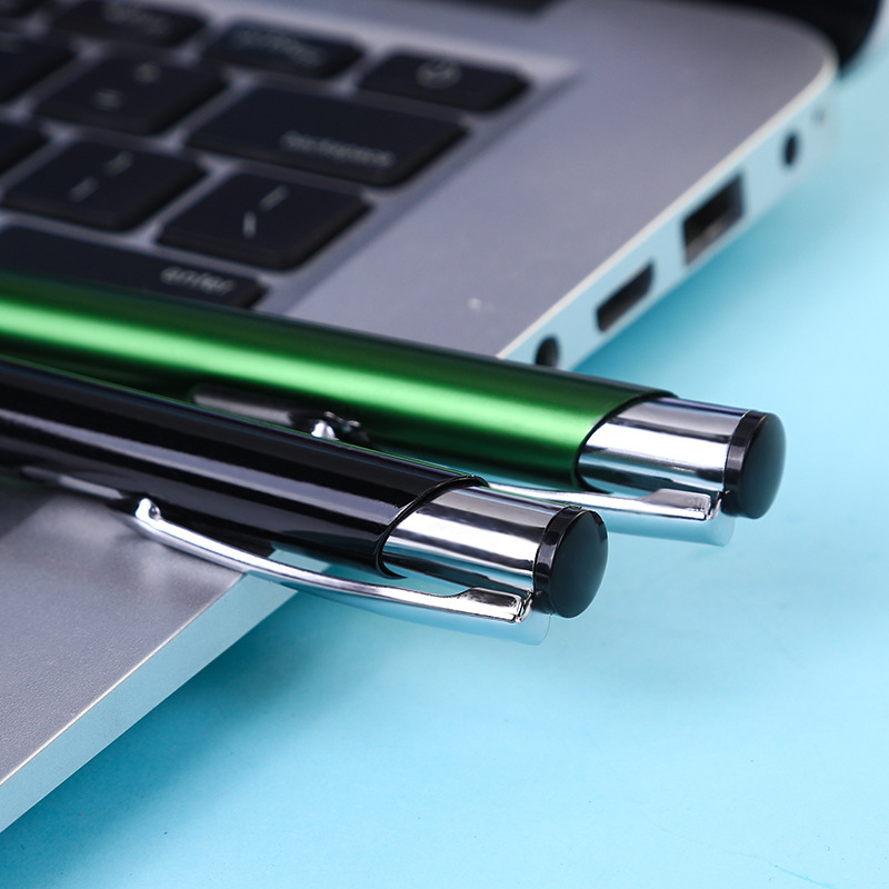 Disponible en stock Bolígrafo de prensa Alúmina Varilla de aluminio Bolígrafo de metal Bolígrafo de regalo publicitario LOGOTIPO