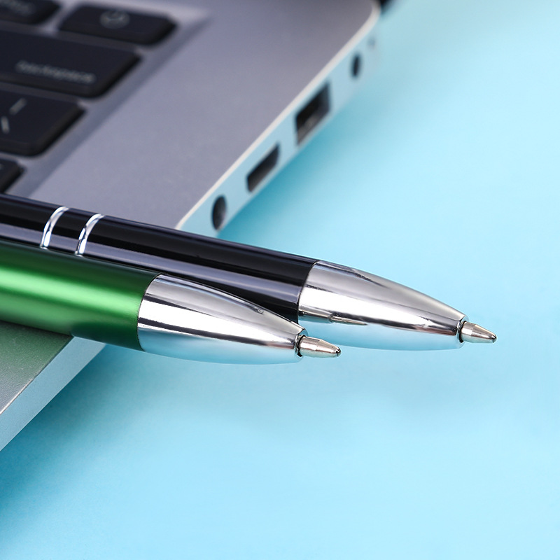 Disponible en stock Bolígrafo de prensa Alúmina Varilla de aluminio Bolígrafo de metal Bolígrafo de regalo publicitario LOGOTIPO