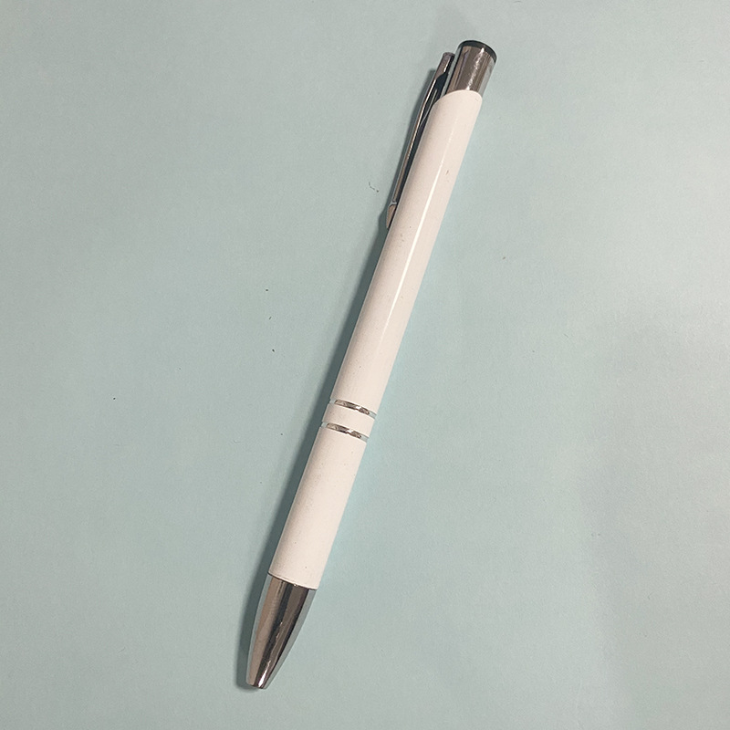 Disponible en stock Bolígrafo de prensa Alúmina Varilla de aluminio Bolígrafo de metal Bolígrafo de regalo publicitario LOGOTIPO