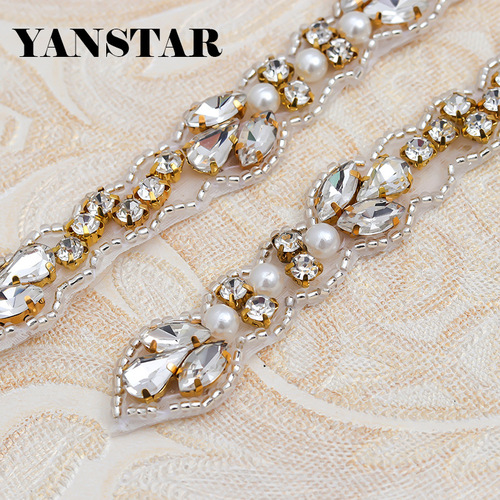 883 European and American Bridal Accessories: High-End Luxury Women's Waist Chain with Diamond-Inlaid, Minimalist Pearl & Rhinestone Embellished Waist Belt