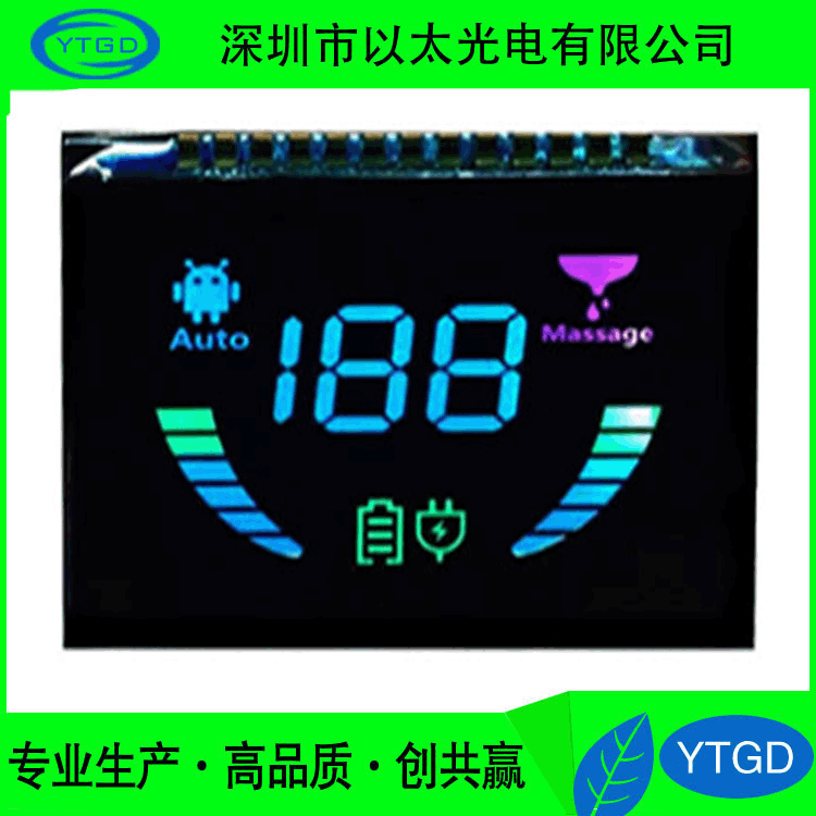 专业生产空气净化器雾化器加湿器彩色黑屏lcd高亮液晶屏多色丝印