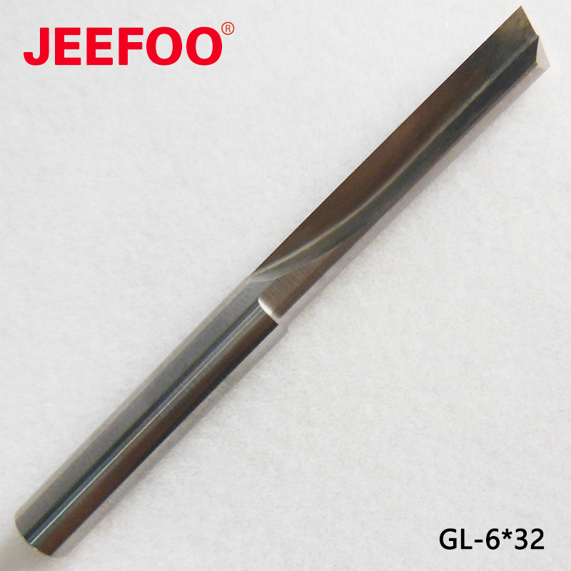 6*32单刃直槽铣刀木板密度板PVC切割刀单刃直刀切割刀整体钨钢刀