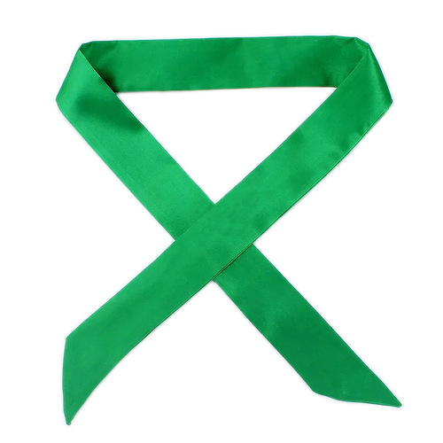 Korean style solid color narrow long silk scarf Satin multi-purpose narrow scarf Korean popular women's small scarf ribbon