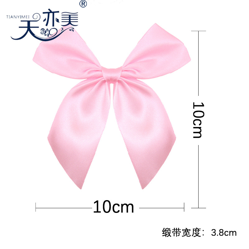 3,8 cm cinta Rosa mano-herida gran arco regalo de boda caja de dulces embalaje cinta arco pequeña flor