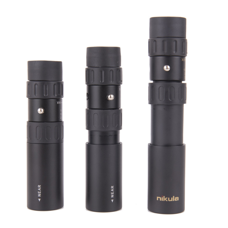 立可达单筒望远镜 NIKULA 10-30X25 户外微光夜视 袖珍正品128MM