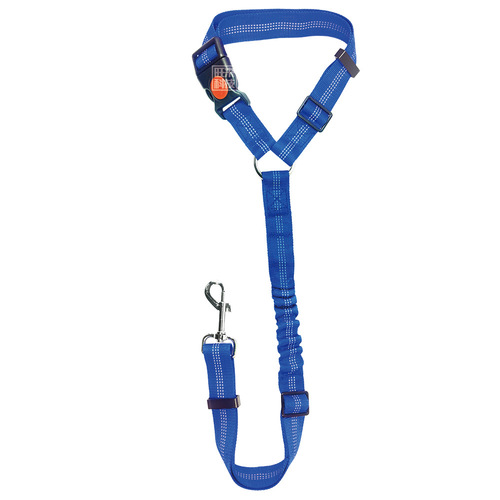 Pet supplies car safety belt dog traction safety belt buffer elastic reflective safety rope traction rope dog leash