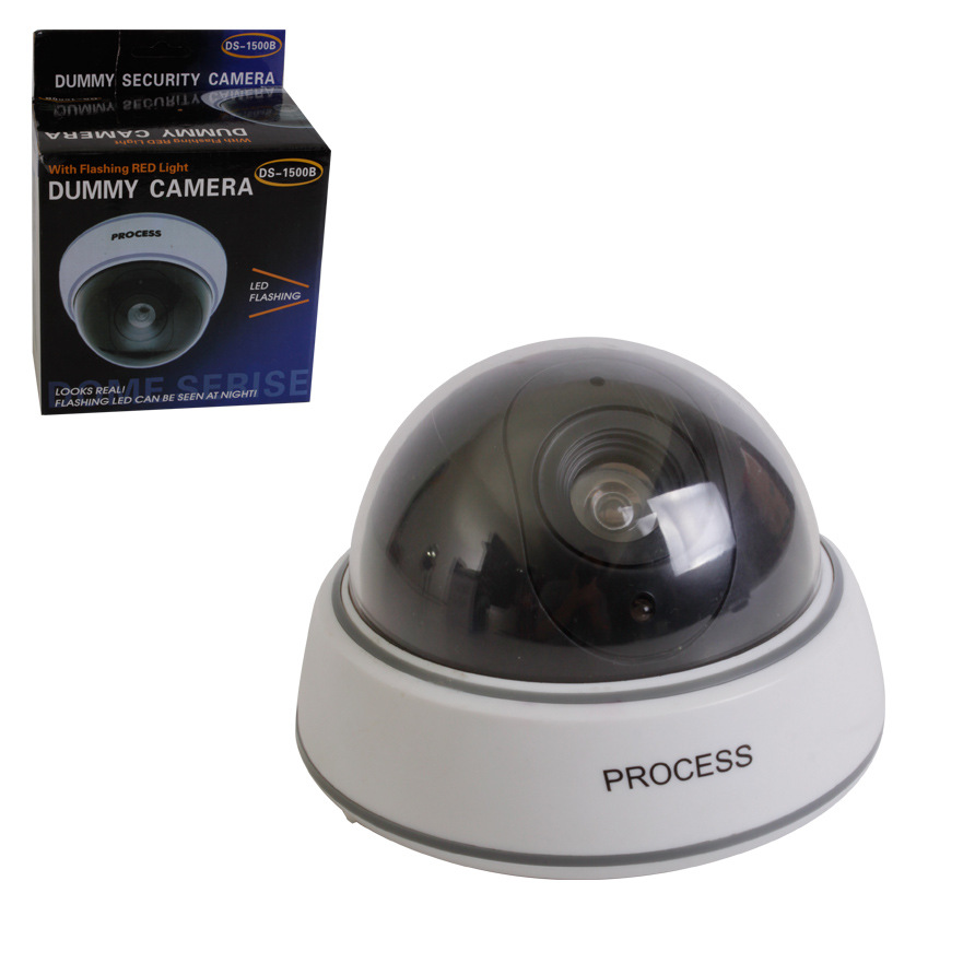 厂家直销假监控摄像头 大半球形仿真监控 仿真摄像头 感应摄像机