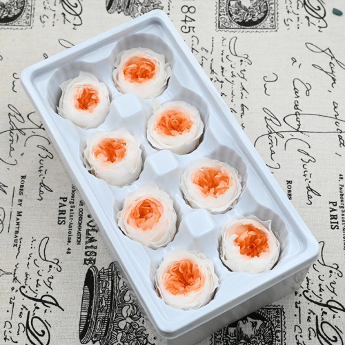 Magic flower immortal flower A grade 4-5 Austin 8 flowers/box diy flower material package key chain pendant glass cover