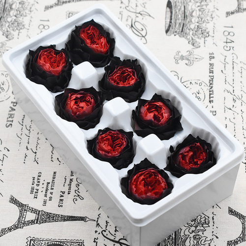 Magic flower immortal flower A grade 4-5 Austin 8 flowers/box diy flower material package key chain pendant glass cover