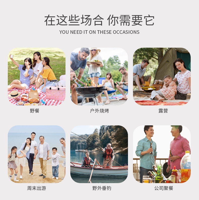 折りたたみピクニックバスケットオックスフォード布保温バスケット多機能ピクニックバッグ屋外アイスバッグ厚いアルミ箔アイスバスケットメーカー