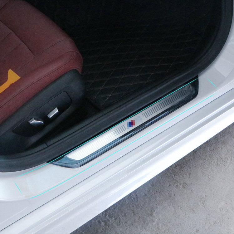 Coche universal puerta alféizar invisible transparente anticolisión pegatina puerta anticolisión tira tronco anti-paso pegatina pedal pegatina protectora image 5