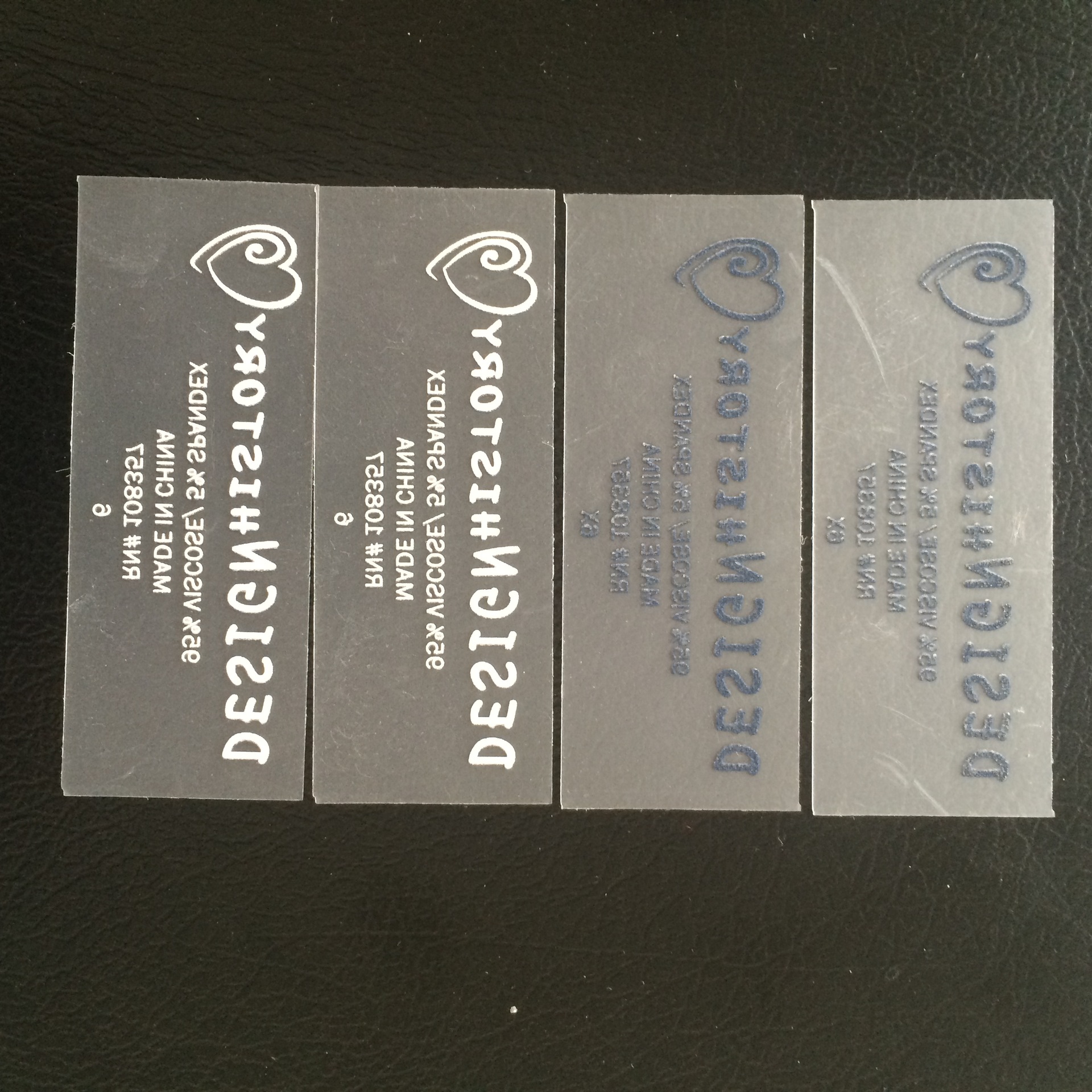 杭州厂家提供服装烫唛 烫标热转印商标PVC透明不干胶热转印商标