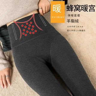 棉鱼骨保暖裤女士外穿秋冬高腰收腹显瘦连裤袜微压加绒加厚打底裤