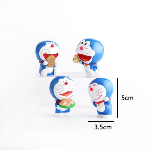 Solid Cartoon Animation Blue Fatty Cake Ornaments Doraemon Handmade Office Baking Decorations Car Ornaments