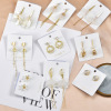 Silver needle from pearl, white earrings, silver 925 sample, Korean style, light luxury style