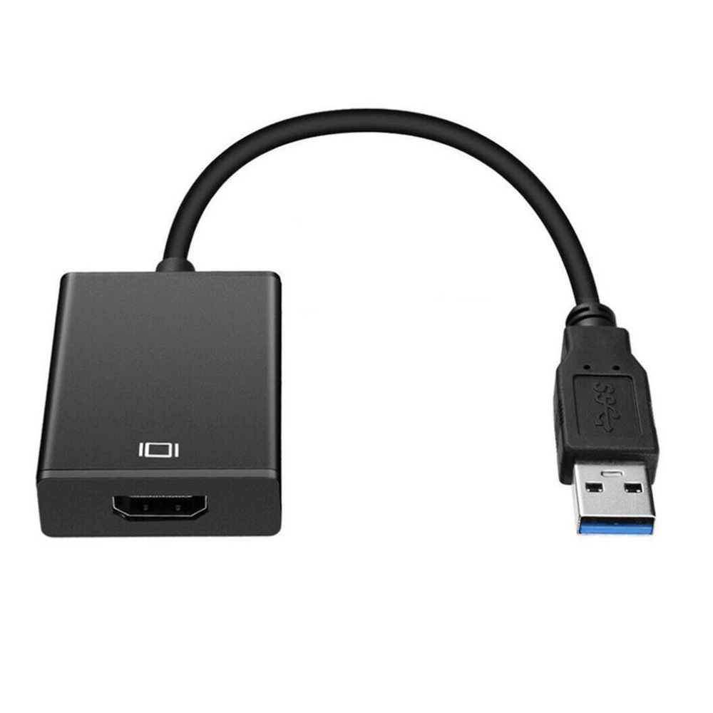 Оптовый USB к HDMI аудио и видео синхронный компьютер к телевизору HD бесплатный привод USB3.0 к HDMI VGA