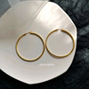 South Korean goods, minimalistic earrings, capacious accessory, simple and elegant design