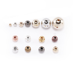 Ccbボールメッキ金銀ストレートボールプラスチックビーズdiyアクセサリーアクセサリー水晶ビーズアクリルビーズ