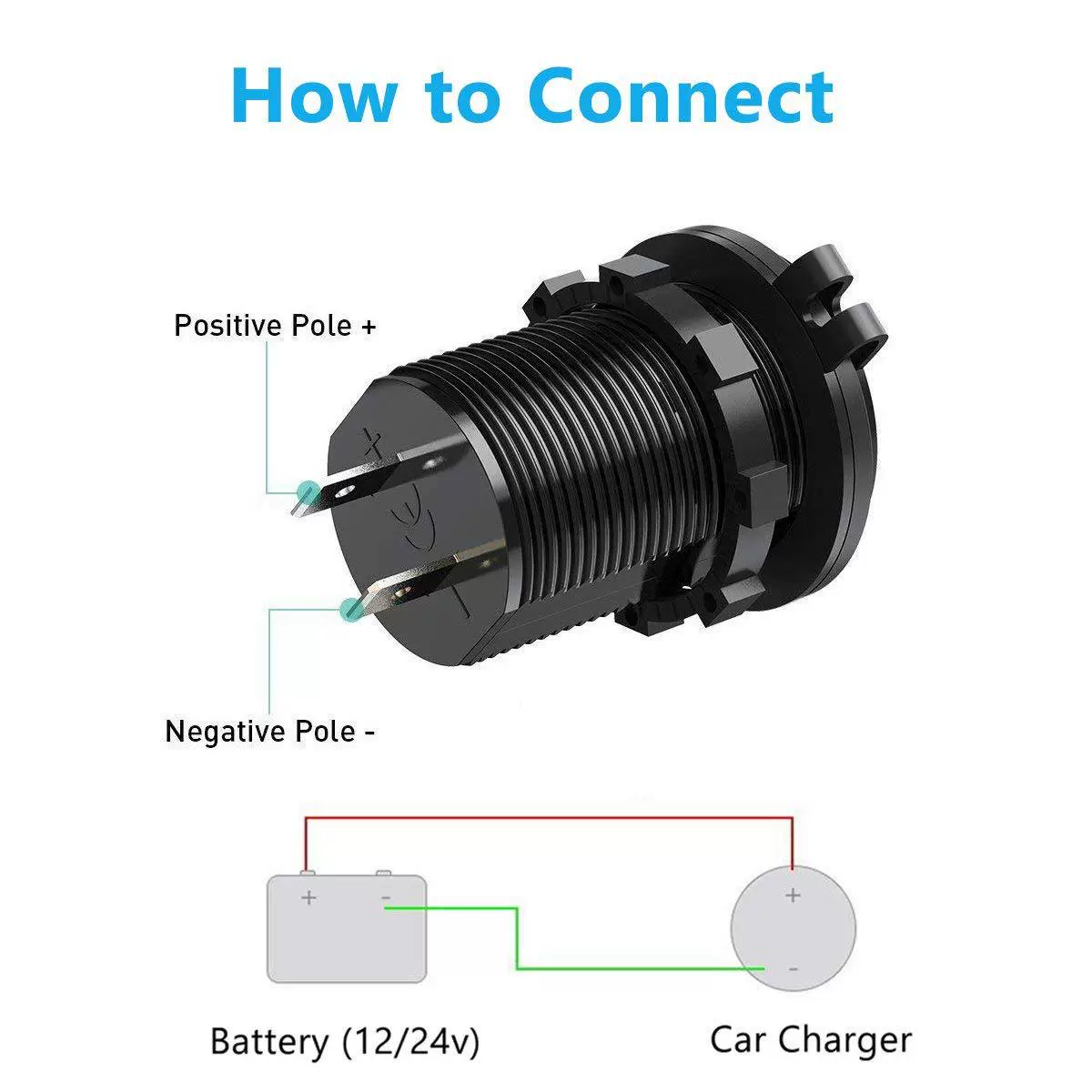 Новый автомобиль RV модифицированный автомобиль двойной USB 2.4A+QC3.0 высокоскоростная зарядка для автомобиля умная быстрая зарядка вход 12-24В
