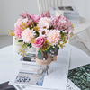 Rose chick ball chrysanthemum wedding celebration simulation flower beam artificial handmade fake flower cross -border plant silk flower arrangement decoration