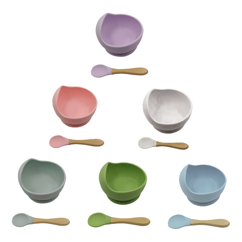 Children's silicone tableware for mother and baby