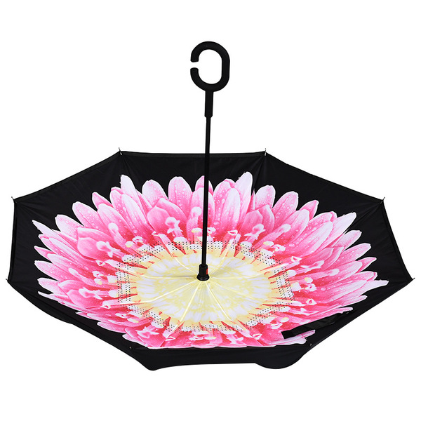 Automatic double-layer umbrella for men and women solar-powered