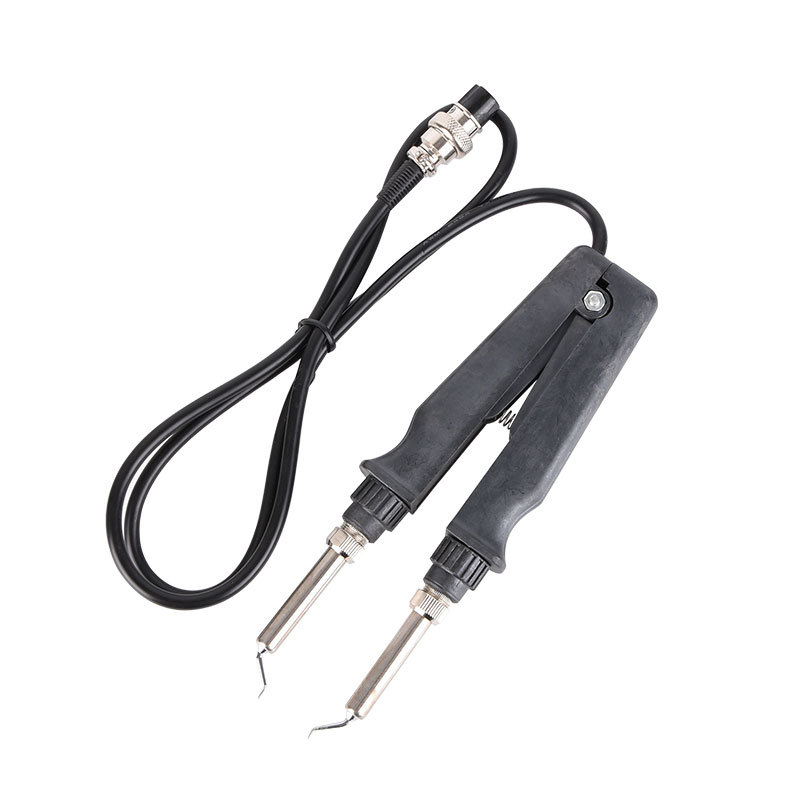 Gaodi Doble estación de soldadura de hierro 902 mango de calefacción eléctrica de soldadura pinzas de clip de siete agujeros mango de soldadura de cerámica Calefacción de doble núcleo