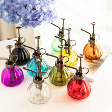 复古玻璃喷壶小号南瓜彩色园艺工具桌面多肉盆栽洒水壶喷水壶批发