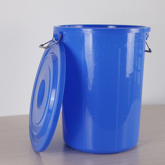 Wholesale Factory Large Capacity Plastic Water Bucket Round with Lid Iron Handle Fermentation Bucket Household Water Storage Storage Plastic Bucket