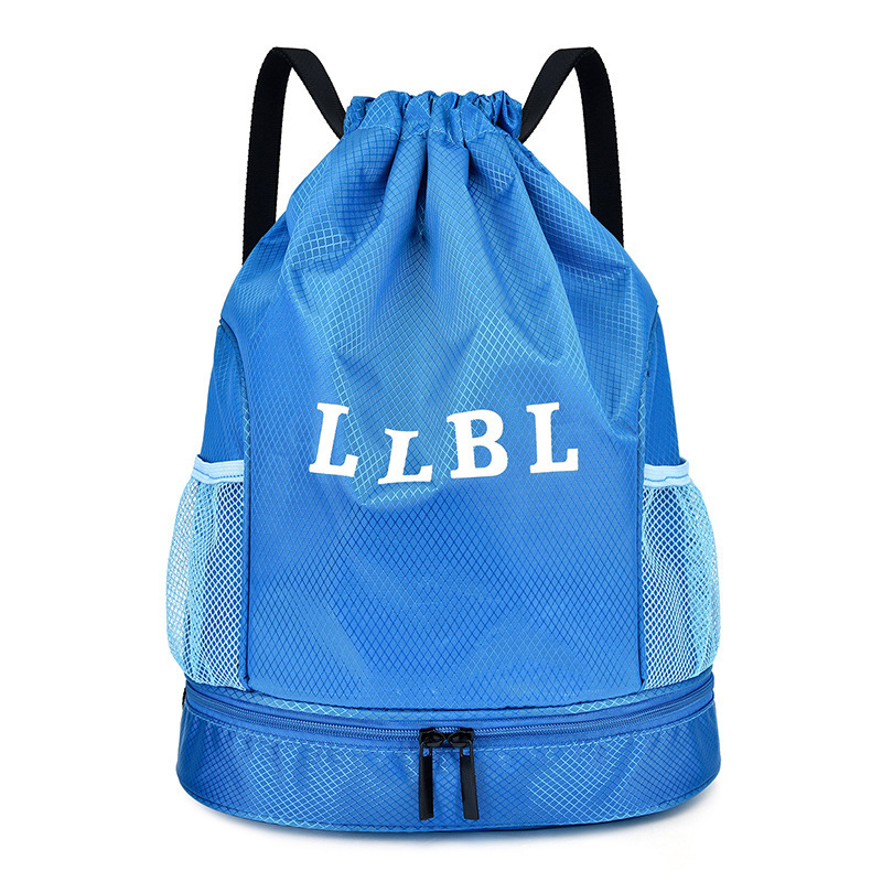 Cordón de nylon mochila simple ligero cordón bolsa de fitness viaje portátil casual nylon cordón bolsa image 13