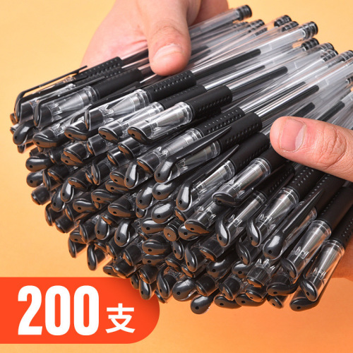 European standard gel pen black red blue ballpoint pen needle tube water refill 0.5 student stationery test pen