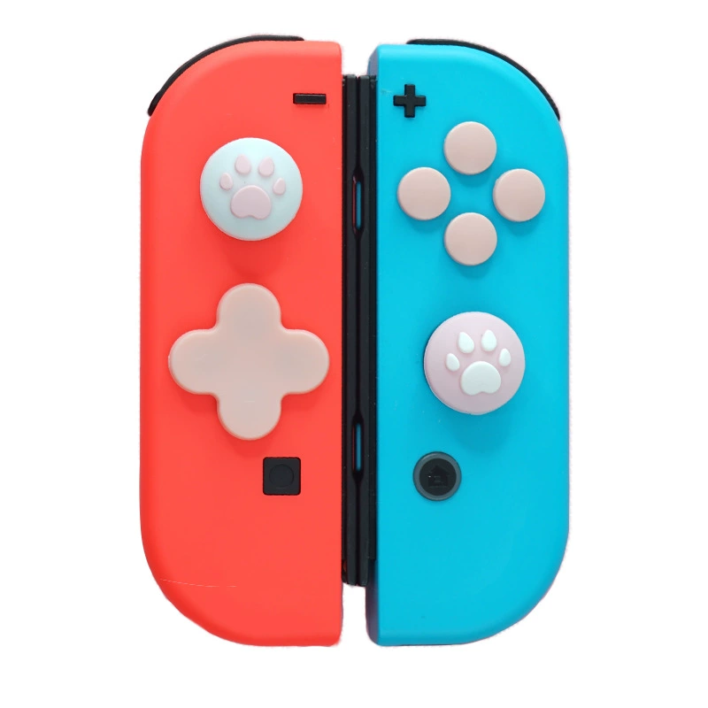 Наклейка на клавишу JOY-Con, наклейка на направление Switch/NS, цветная наклейка, колпачок-джойстик в форме кошачьей лапки