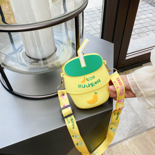 Silicone Coin Mini Bag Cute Avocado Children's Crossbody Bag  New Baby Girls Shoulder Bag