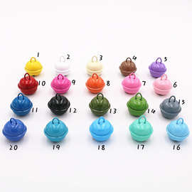 22mm彩色烤漆金属铜质铃铛包包钥匙扣diy饰品手作挂件材料