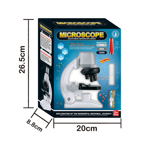 Cross-border science and education experimental toys 1200 times children's microscope student intellectual vision equipment biological microscope