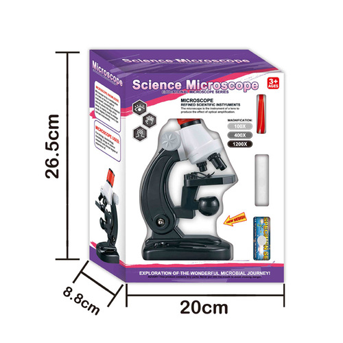 Cross-border science and education experimental toys 1200 times children's microscope student intellectual vision equipment biological microscope