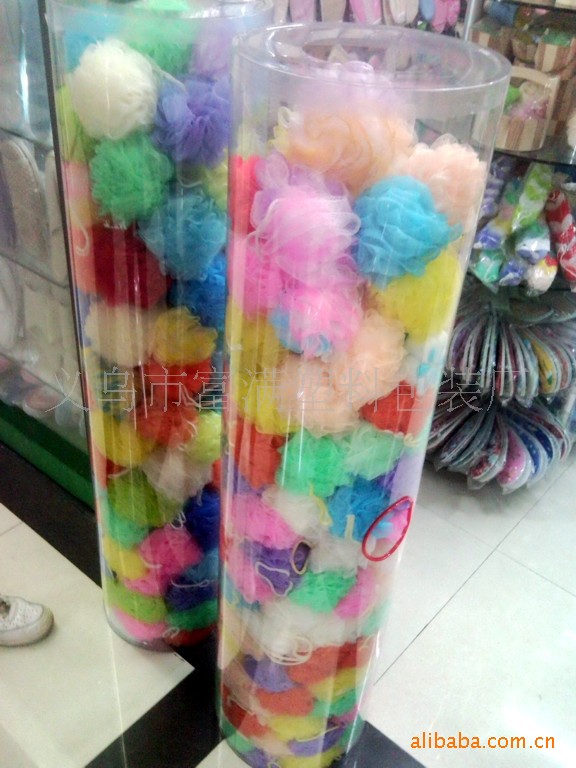 浴巾PVC圆筒 透明圆筒 蜡烛 围巾圆筒包装