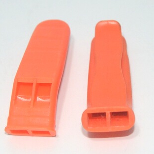 Emergency life-saving plastic whistle dual-frequency whistle toy whistle high-frequency double-hole whistle camping adventure whistle