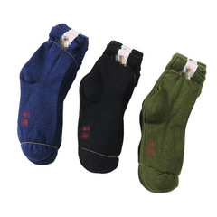 Men's Mid-Calf Safety Work Socks, Solid Color, Durable, for Middle-Aged and Elderly, Military Green, Wholesale from Street Vendors