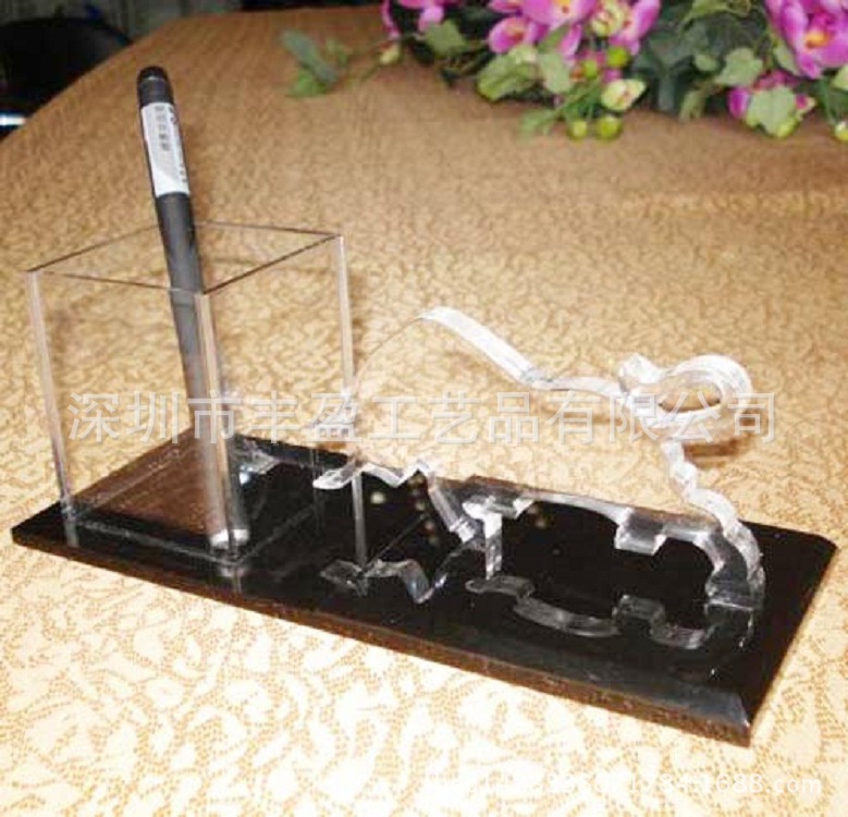 热销多功能有机玻璃笔架，亚克力水性笔笔架 时尚设计