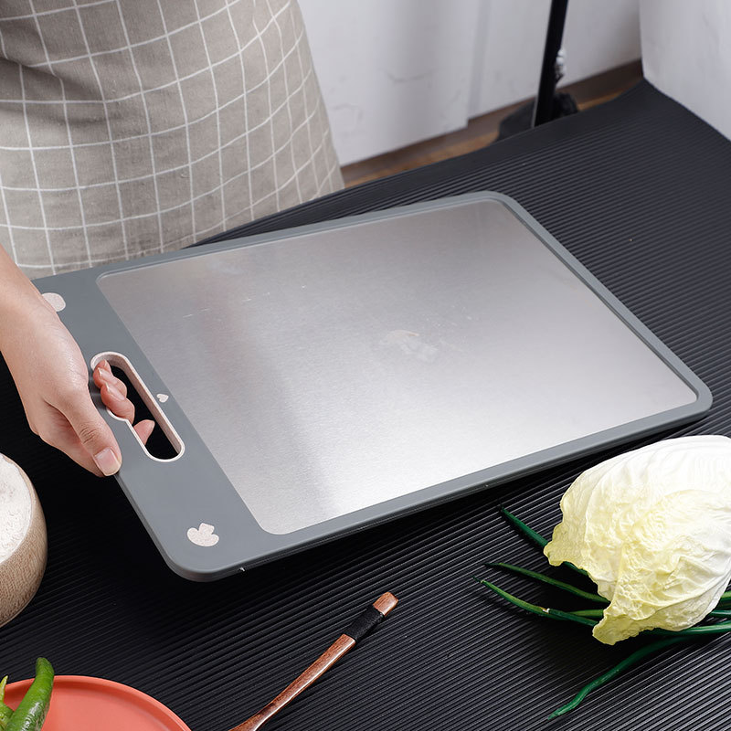 Antibacterial non-slip double-sided cutting board stainless steel