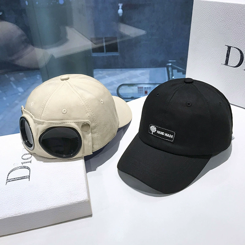 Hat, glasses, brand universal sunglasses, baseball cap, Korean style