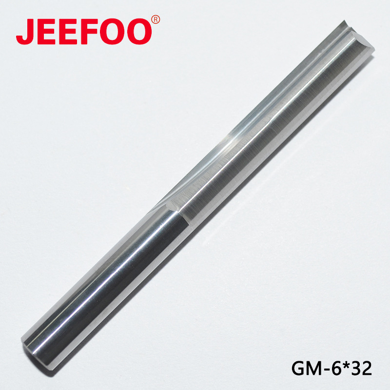 6*32木工雕刻机刀具双刃直槽铣刀实木密度板亚克力PCV专用铣刀头