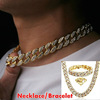 Men's accessory, necklace hip-hop style, jewelry, set, clothing, European style