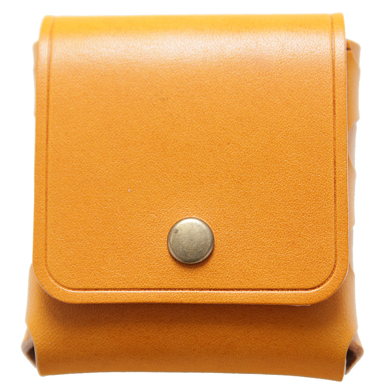 男女のミニ小銭入れは、トップの牛革をなめして、硬貨を掛けて、本革のイヤホンの保護カバーをしています。