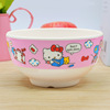 Mighty porcelain, children's bowl, anti -drop heat -resistant beauty, 5 -inch round bowl creative cartoon tableware daily department store