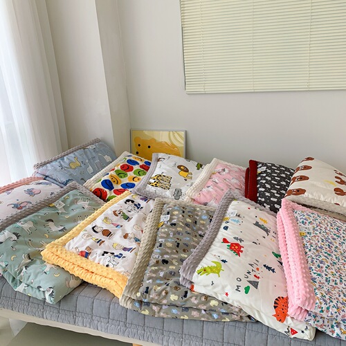Thick Bead Blanket Newborn Cover All-Season Soothing Quilt Cotton Bead Blanket Autumn/Winter Children Cotton Warm Skin Blanket