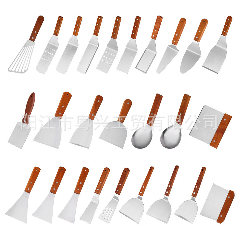 Spot Stainless Steel Teppanyaki Frying Stall Cooking Shovel Teppanyaki Fried Rice Steak Shovel Wholesale Chef Tools Spot Stainless Steel Teppanyaki Frying Stall Cooking Shovel Teppanyaki Fried Rice Steak Shovel Wholesale Chef Tools